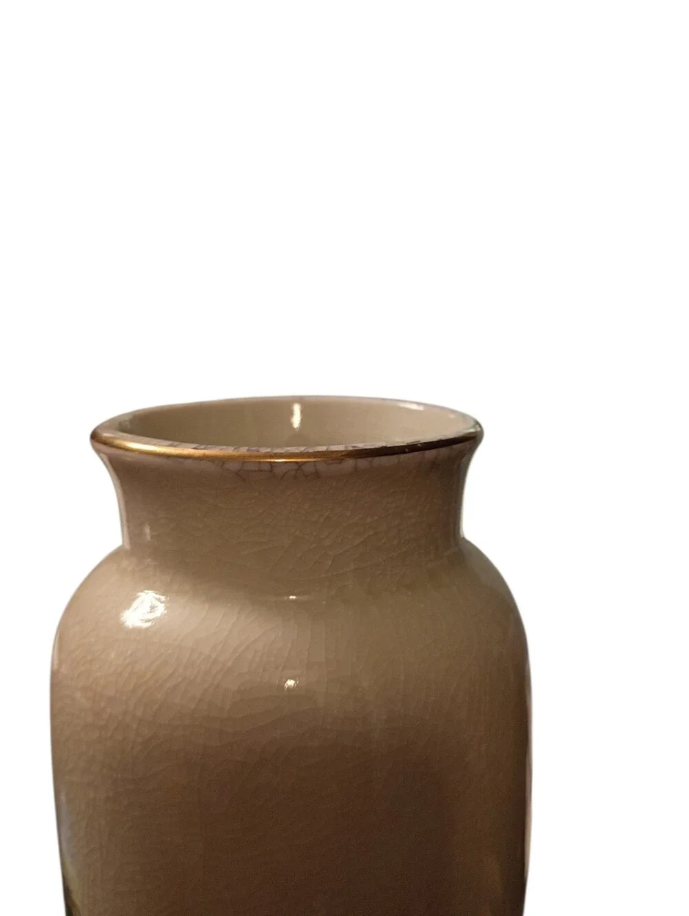 Vintage Japanese Satsuma-Style Crackle Glaze Vase 10